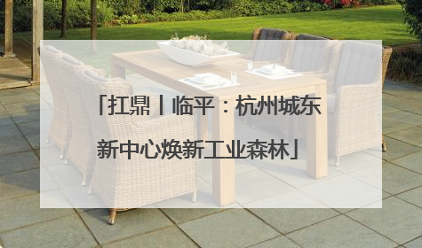 扛鼎丨临平：杭州城东新中心焕新工业森林
