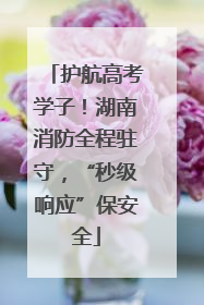 护航高考学子！湖南消防全程驻守，“秒级响应”保安全