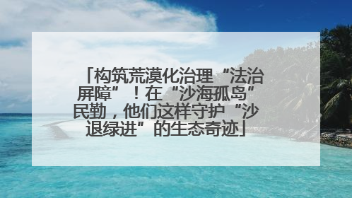 构筑荒漠化治理“法治屏障”！在“沙海孤岛”民勤，他们这样守护“沙退绿进”的生态奇迹