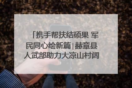 携手帮扶结硕果 军民同心绘新篇∣赫章县人武部助力大凉山村阔步乡村振兴路