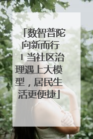 数智普陀 向新而行〡当社区治理遇上大模型，居民生活更便捷