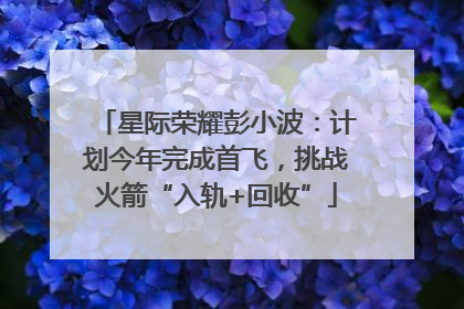 星际荣耀彭小波：计划今年完成首飞，挑战火箭“入轨+回收”