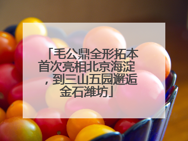 毛公鼎全形拓本首次亮相北京海淀，到三山五园邂逅金石潍坊