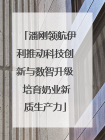 潘刚领航伊利推动科技创新与数智升级 培育奶业新质生产力