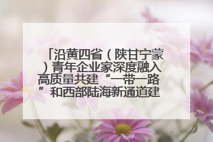沿黄四省（陕甘宁蒙）青年企业家深度融入高质量共建“一带一路”和西部陆海新通道建设战略合作交流会在甘肃兰州召开