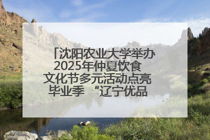 沈阳农业大学举办2025年仲夏饮食文化节多元活动点亮毕业季 “辽宁优品”进校园首站启动