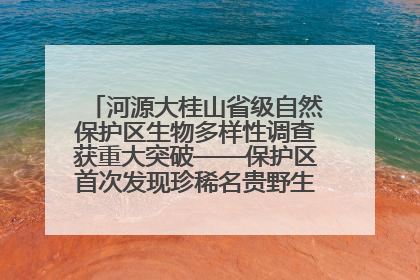 河源大桂山省级自然保护区生物多样性调查获重大突破——保护区首次发现珍稀名贵野生干巴菌与钝尾两头蛇