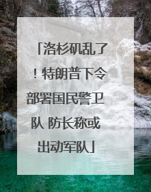 洛杉矶乱了！特朗普下令部署国民警卫队 防长称或出动军队