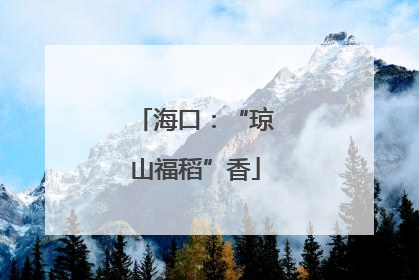 海口：“琼山福稻”香