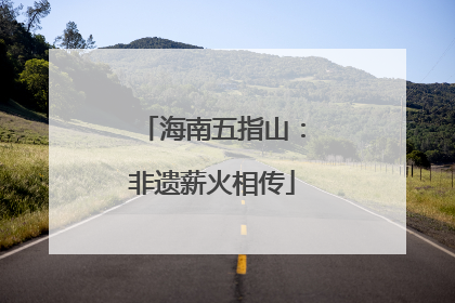 海南五指山：非遗薪火相传