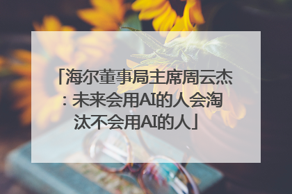 海尔董事局主席周云杰：未来会用AI的人会淘汰不会用AI的人