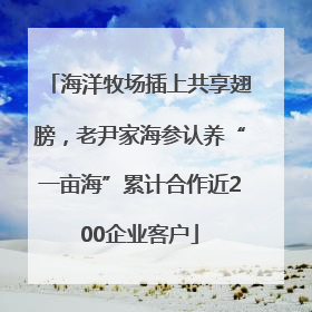 海洋牧场插上共享翅膀，老尹家海参认养“一亩海”累计合作近200企业客户
