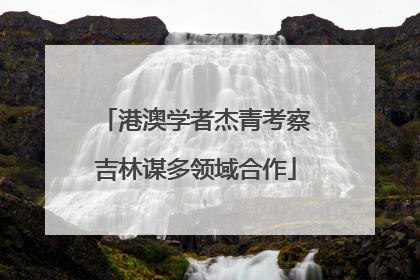 港澳学者杰青考察吉林谋多领域合作