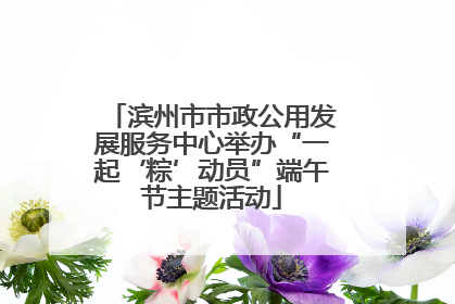 滨州市市政公用发展服务中心举办“一起‘粽’动员”端午节主题活动