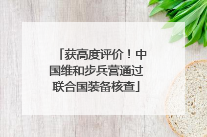 获高度评价！中国维和步兵营通过联合国装备核查