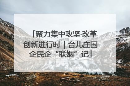 聚力集中攻坚·改革创新进行时｜台儿庄国企民企“联姻”记
