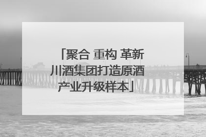 聚合 重构 革新 川酒集团打造原酒产业升级样本