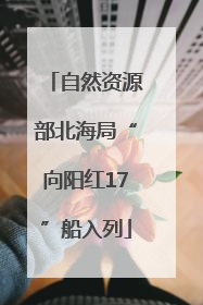 自然资源部北海局“向阳红17”船入列