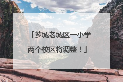 芗城老城区一小学两个校区将调整！