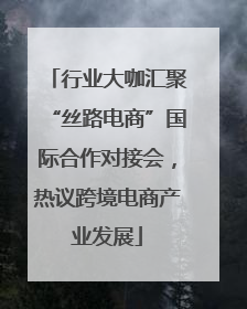 行业大咖汇聚“丝路电商”国际合作对接会，热议跨境电商产业发展