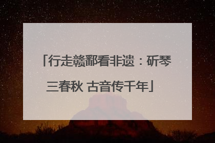 行走赣鄱看非遗：斫琴三春秋 古音传千年