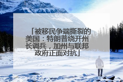 被移民争端撕裂的美国：特朗普绕开州长调兵，加州与联邦政府正面对抗