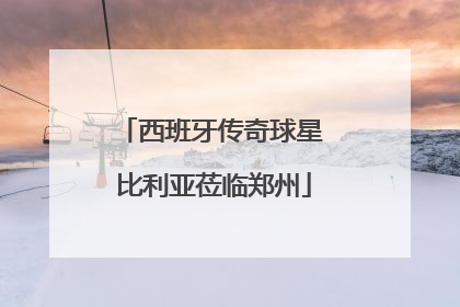 西班牙传奇球星 比利亚莅临郑州