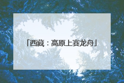 西藏：高原上赛龙舟