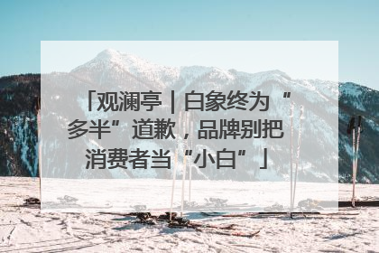 观澜亭｜白象终为“多半”道歉，品牌别把消费者当“小白”