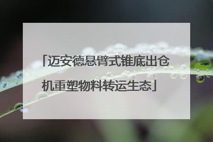 迈安德悬臂式锥底出仓机重塑物料转运生态