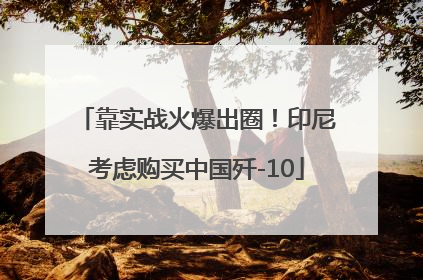 靠实战火爆出圈！印尼考虑购买中国歼-10