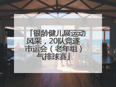 银龄健儿展运动风采，20队竞逐市运会（老年组）气排球赛