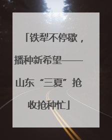铁犁不停歇，播种新希望——山东“三夏”抢收抢种忙