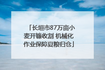 长垣市87万亩小麦开镰收割 机械化作业保障夏粮归仓