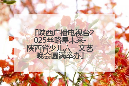 陕西广播电视台2025丝路星未来-陕西省少儿六一文艺晚会圆满举办