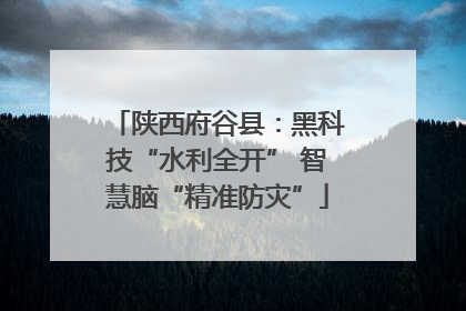 陕西府谷县：黑科技“水利全开” 智慧脑“精准防灾”