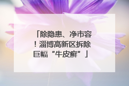 除隐患、净市容！淄博高新区拆除巨幅“牛皮癣”