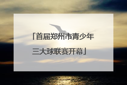 首届郑州市青少年三大球联赛开幕