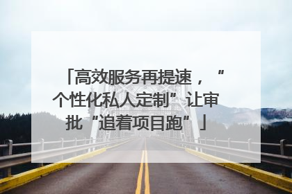 高效服务再提速，“个性化私人定制”让审批“追着项目跑”