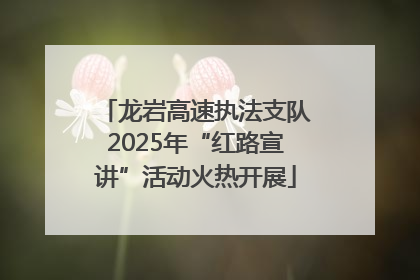 龙岩高速执法支队2025年“红路宣讲”活动火热开展