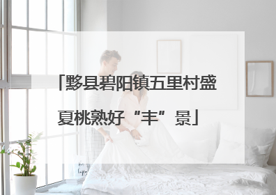 黟县碧阳镇五里村盛夏桃熟好“丰”景