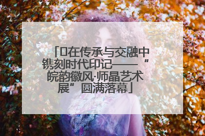 ﻿在传承与交融中镌刻时代印记——“皖韵徽风·师晶艺术展”圆满落幕