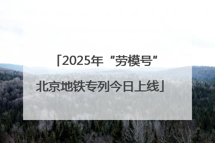 2025年“劳模号”北京地铁专列今日上线