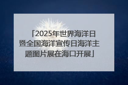 2025年世界海洋日暨全国海洋宣传日海洋主题图片展在海口开展