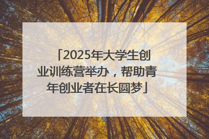 2025年大学生创业训练营举办，帮助青年创业者在长圆梦