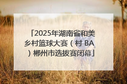 2025年湖南省和美乡村篮球大赛（村 BA）郴州市选拔赛闭幕