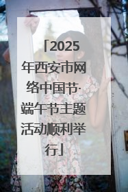 2025年西安市网络中国节·端午节主题活动顺利举行