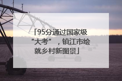 95分通过国家级“大考”，镇江市绘就乡村新图景